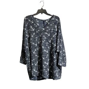 Casey Key 3X Summer Lightweight Sweater Anchors Coastal Beach Boat